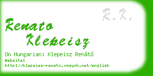renato klepeisz business card